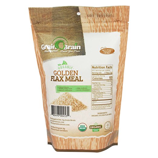 Golden Flax Meal, Organic,12 Oz